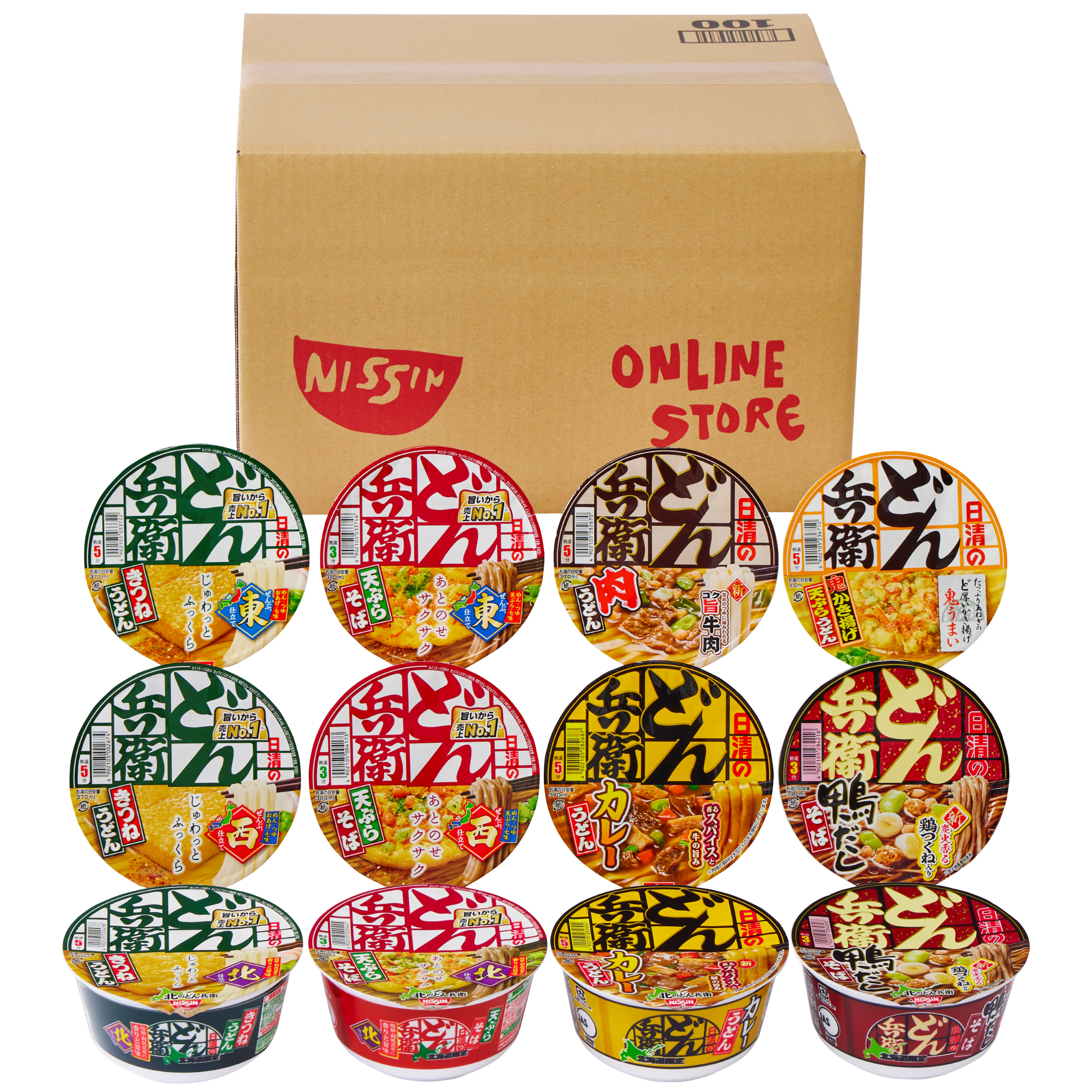 どん兵衛食べ比べセット(賞味期限：2026年07月05日) – 日清食品