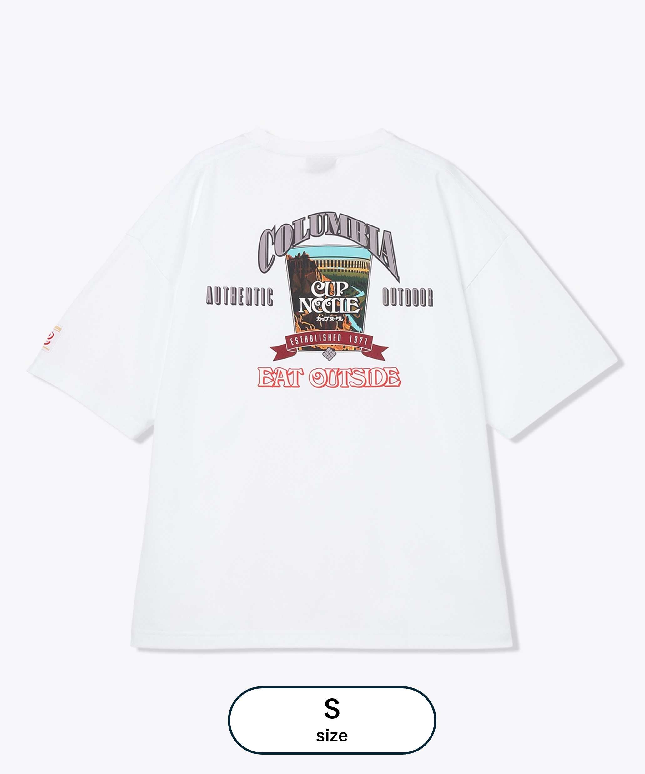 こったん カップヌードル コロンビアコラボTシャツ Basin to Garden. OFZ