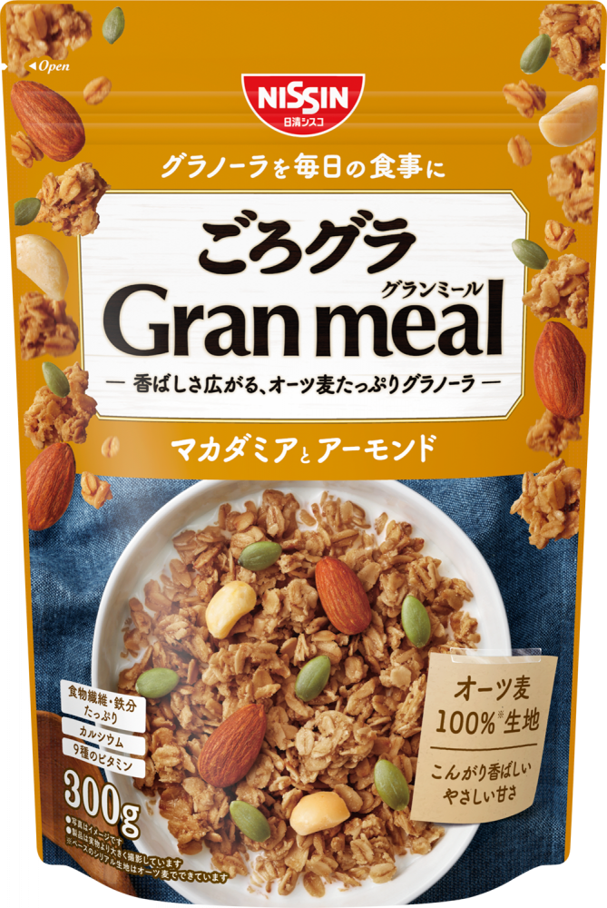 ごろグラ Gran meal マカダミアとアーモンド – 日清食品グループ