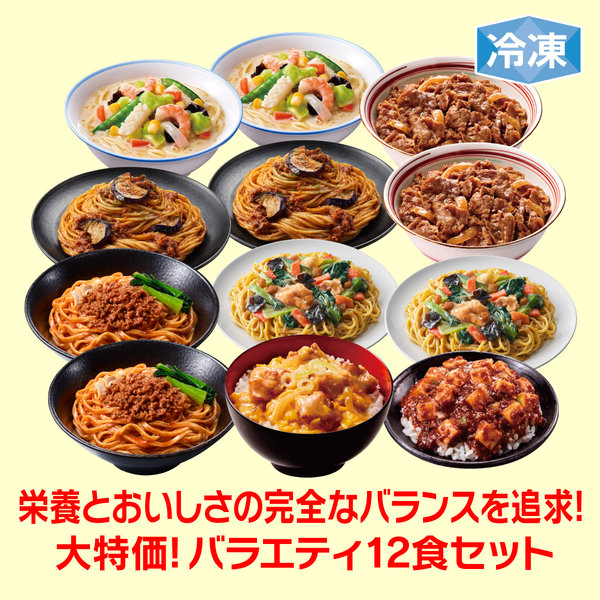 【9周年セール】冷凍完全メシ DELI 12食セット（おすすめセットA）