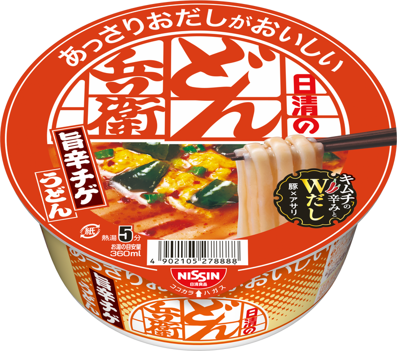 日清のあっさりおだしがおいしいどん兵衛 旨辛チゲうどん