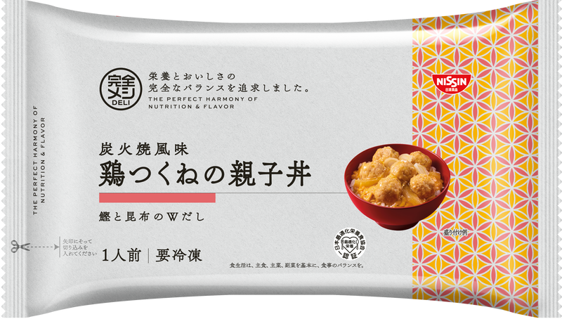 冷凍 完全メシ DELI 炭火焼風味 鶏つくねの親子丼