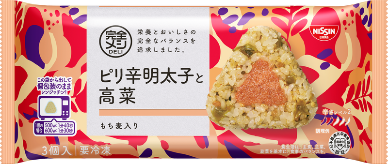 冷凍 完全メシ DELI ピリ辛明太子と高菜おにぎり