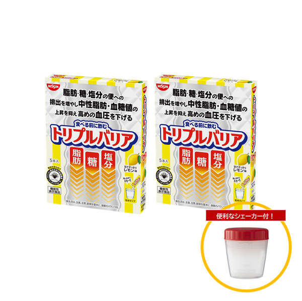 【シェーカー付】トリプルバリア 甘さすっきりレモン味 10本入 (賞味期限：2025年5月29日)