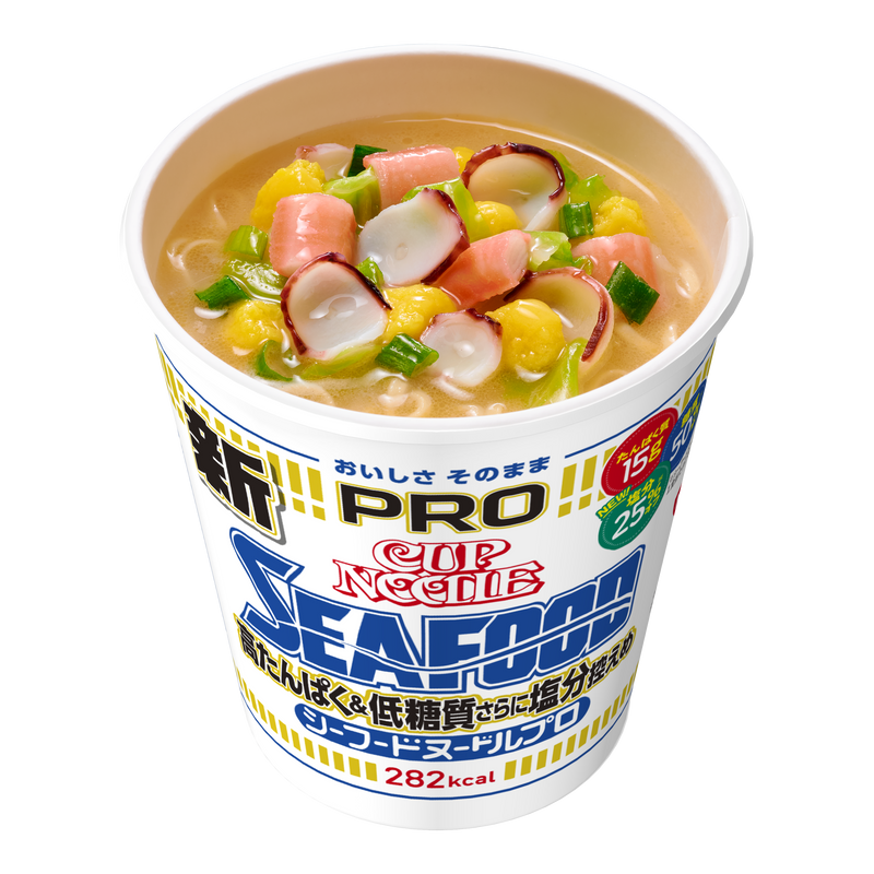 カップヌードルPRO 高たんぱく&低糖質さらに塩分控えめ シーフード カップヌードルPRO 高たんぱく&低糖質さらに塩分控えめ シーフード