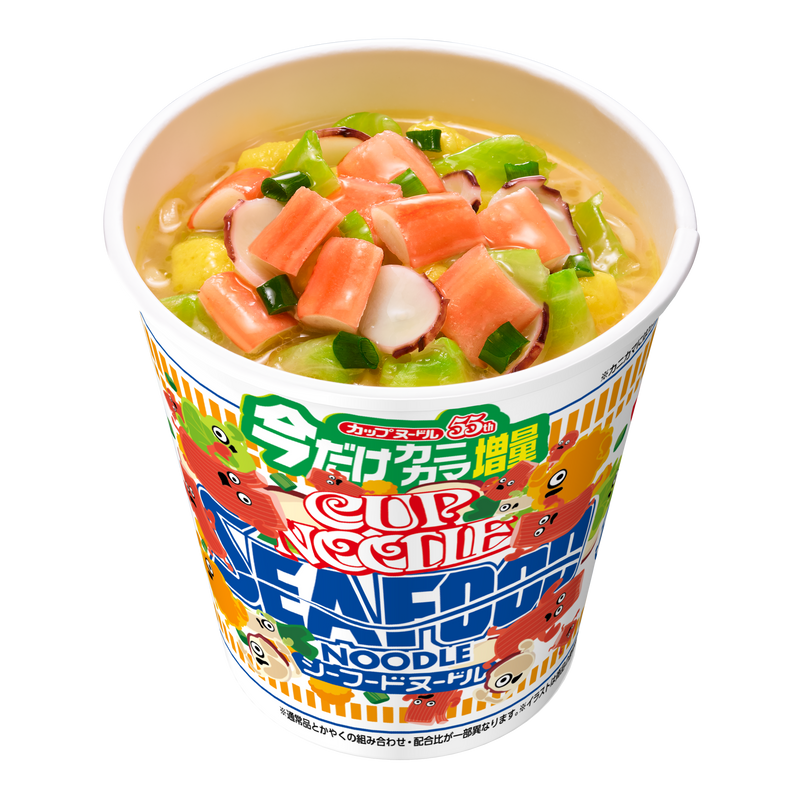 カップヌードル シーフードヌードル 今だけカニカマ増量 – 日清食品