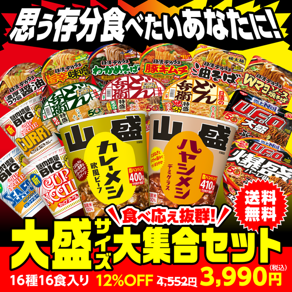 大盛サイズ大集合セット – 日清食品グループ オンラインストア