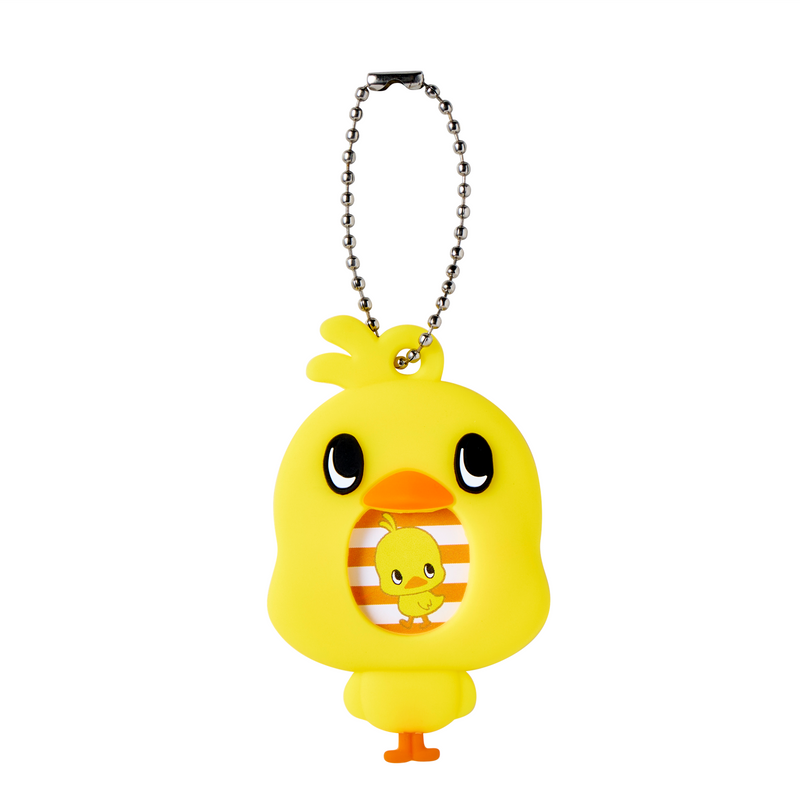 ひよこ商店 ひよこちゃん フォトバッジ付きキーホルダーセット – 日清食品グループ