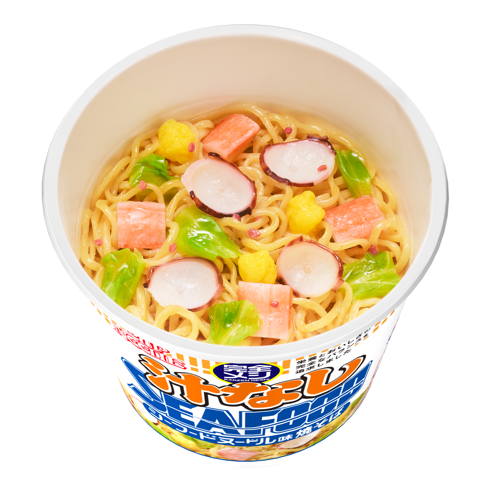 完全メシ カップヌードル 汁なしシーフードヌードル – 日清食品