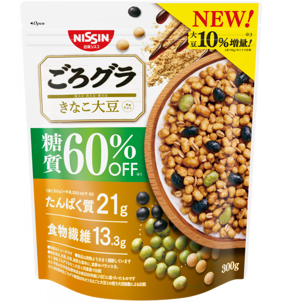 ごろグラ 糖質60%オフ きなこ大豆 300g