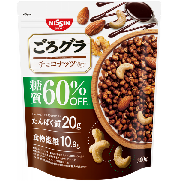 ごろグラ 糖質60%オフ チョコナッツ 300g