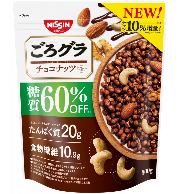 ごろグラ 糖質60%オフ チョコナッツ 300g