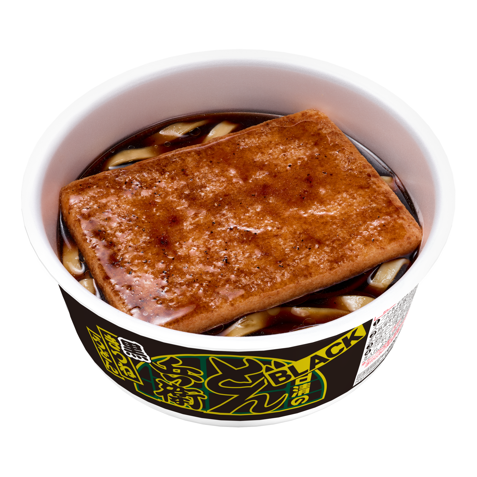 どん兵衛 日清のBLACKどん兵衛 黒きつねうどん 粗挽き黒胡椒と濃厚黒醤油スープ