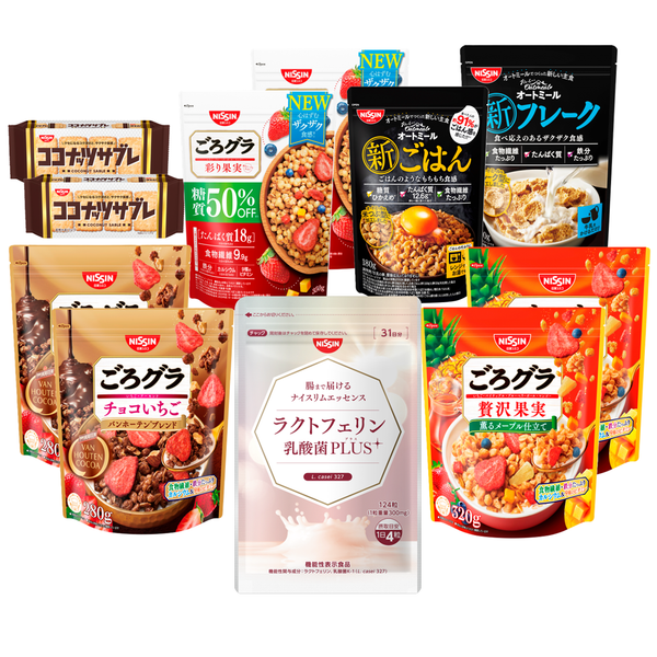 ラクトフェリン乳酸菌PLUS＋日清シスコ商品詰め合わせセット