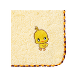 ひよこちゃん 刺繍タオルハンカチ イエロー