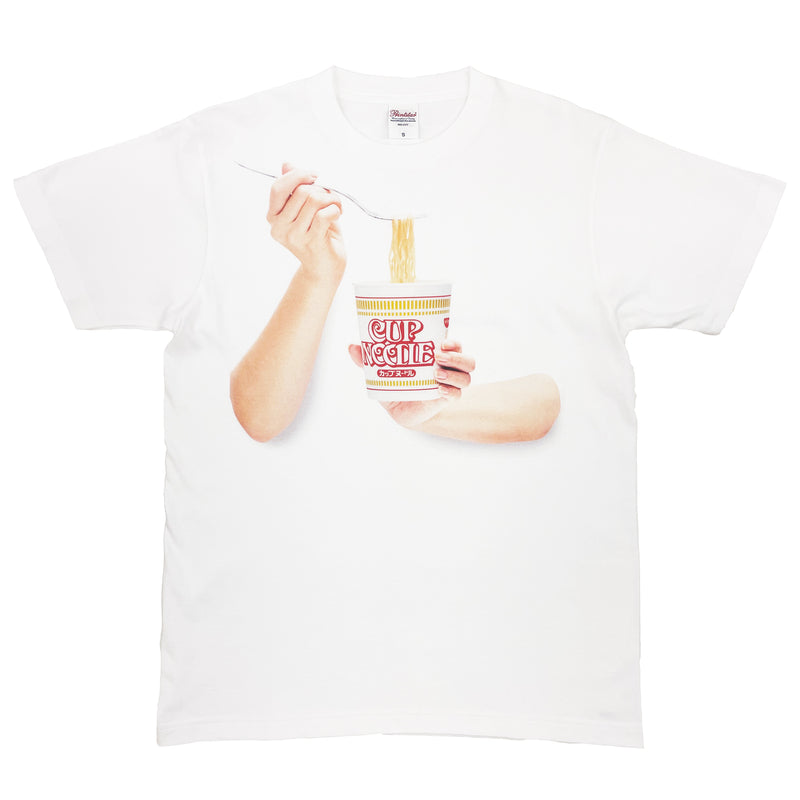 カップヌードル食ってる風Tシャツ レディース