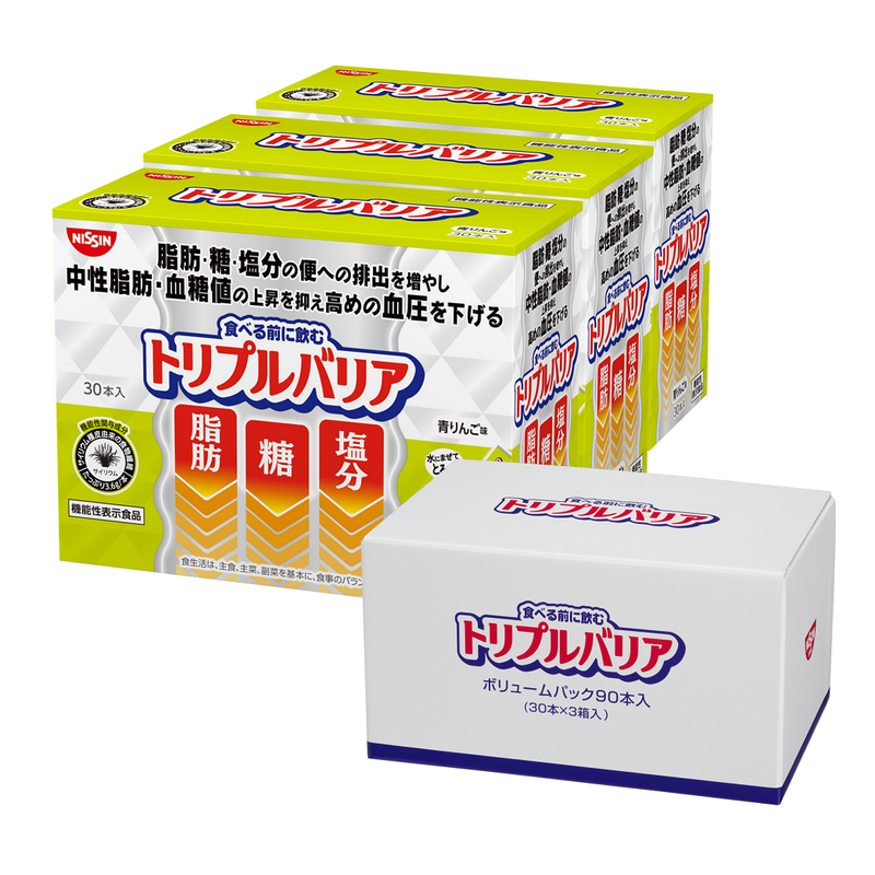 日清食品　トリプルバリア　青りんご味　30本入 (nc404)