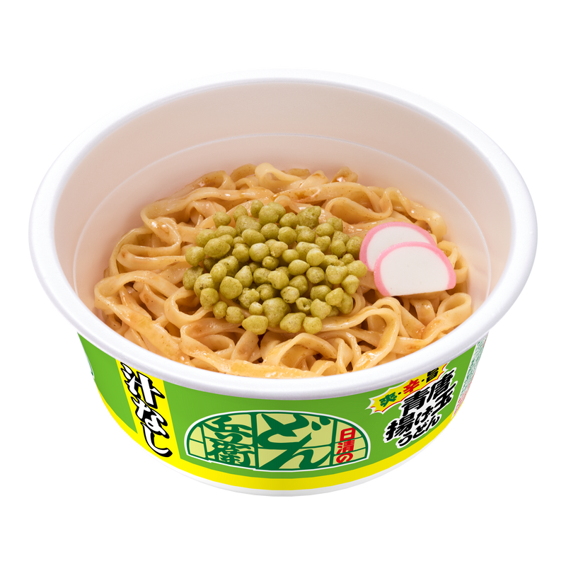 日清の汁なしどん兵衛 青唐揚げ玉うどん