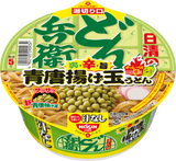日清の汁なしどん兵衛 青唐揚げ玉うどん