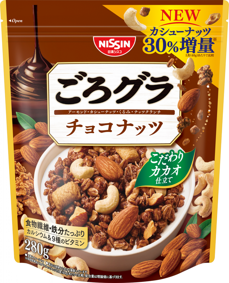 ごろグラ　チョコナッツ　合計6袋 ごろグラ チョコナッツ – 日清食品グループ オンラインストア