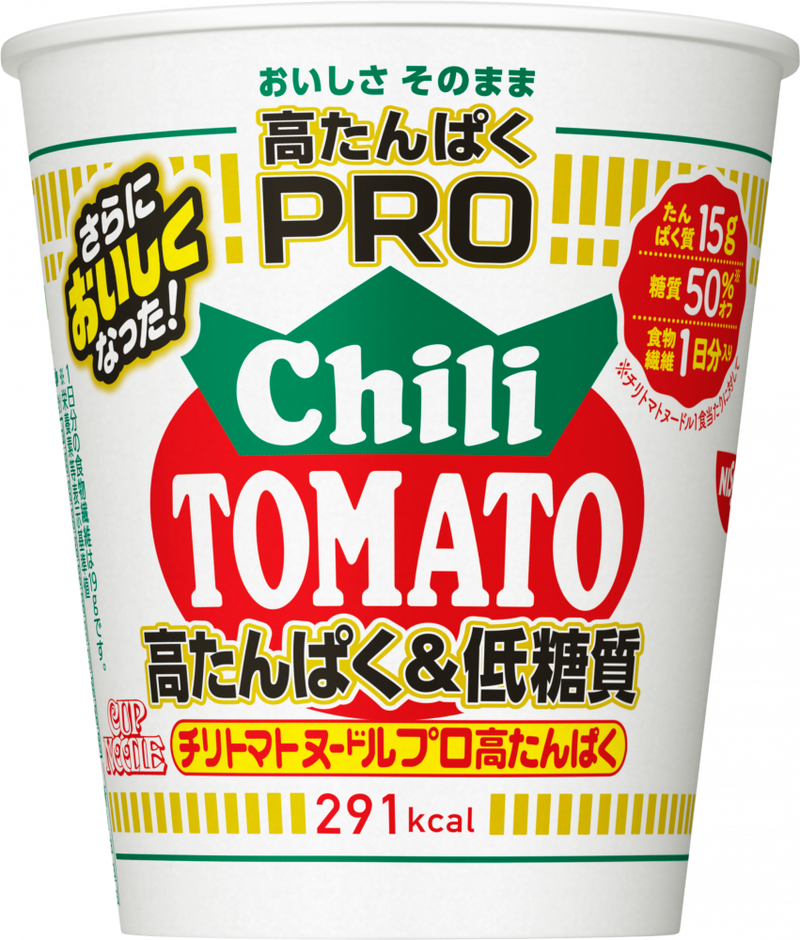 日清食品　カップヌードルPRO（プロ） 高たんぱく＆低糖質 チリトマトヌードル　1セット（24個）