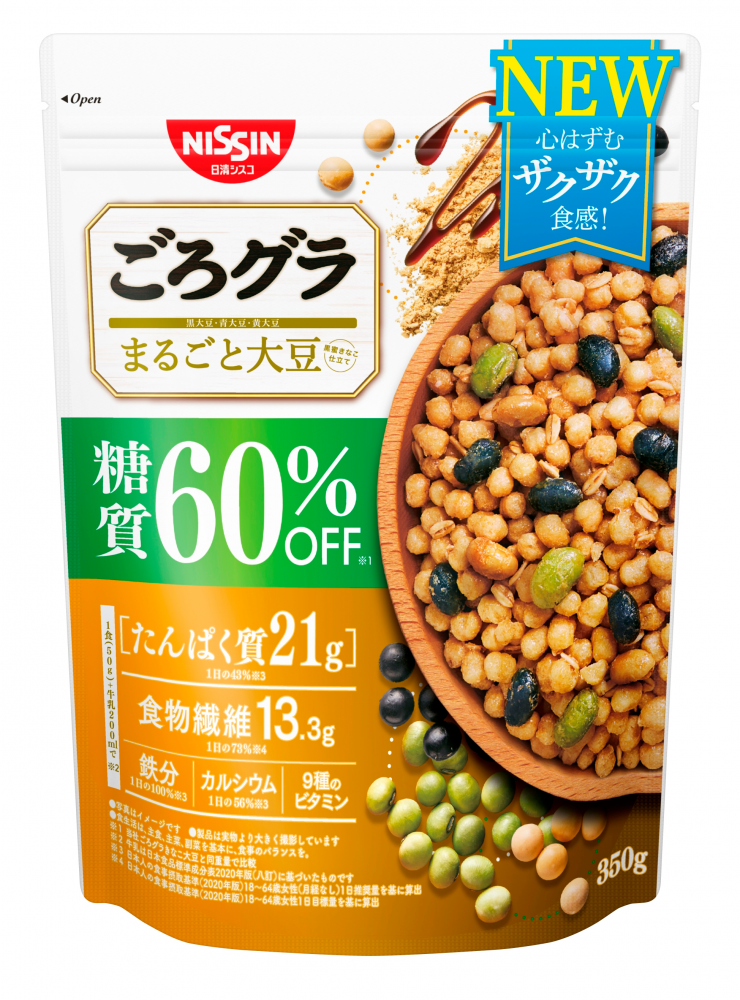 ごろグラ 糖質60%オフ まるごと大豆 350g