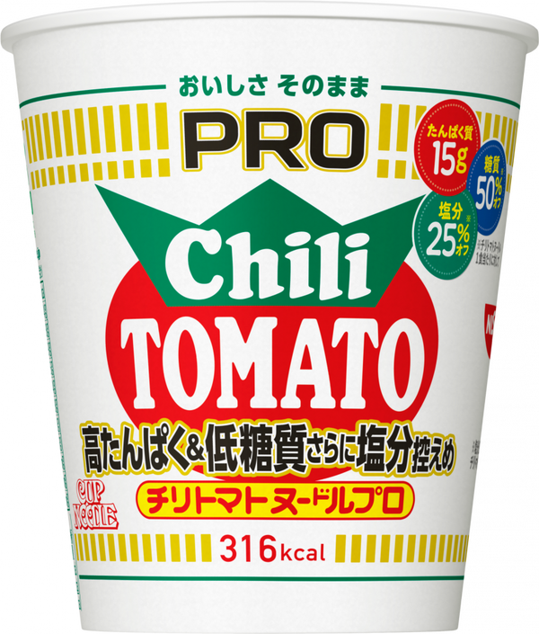 カップヌードルPRO 高たんぱく&低糖質さらに塩分控えめ チリトマトヌードル(賞味期限：2025年11月29日)