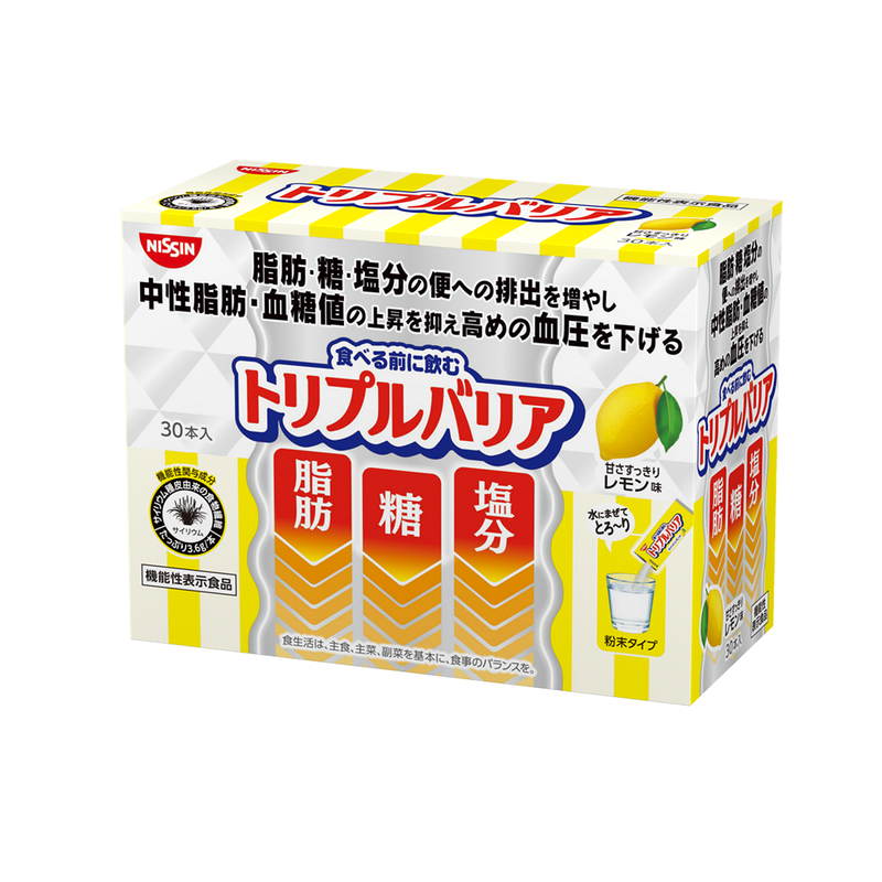 トリプルバリア 甘さすっきりレモン味 30本入 – 日清食品グループ 