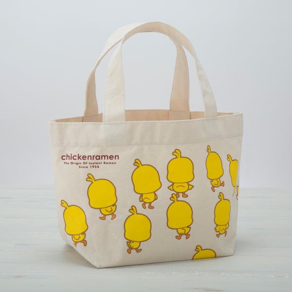 ひよこちゃん うしろ向きランチトートバッグ – 日清食品グループ