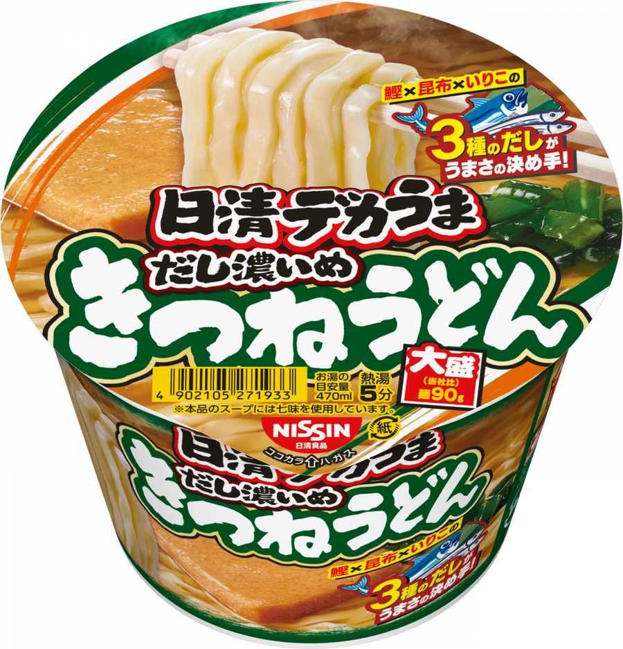日清 デカうま わかめそば 106g×12個入り (1ケース) (MS)
