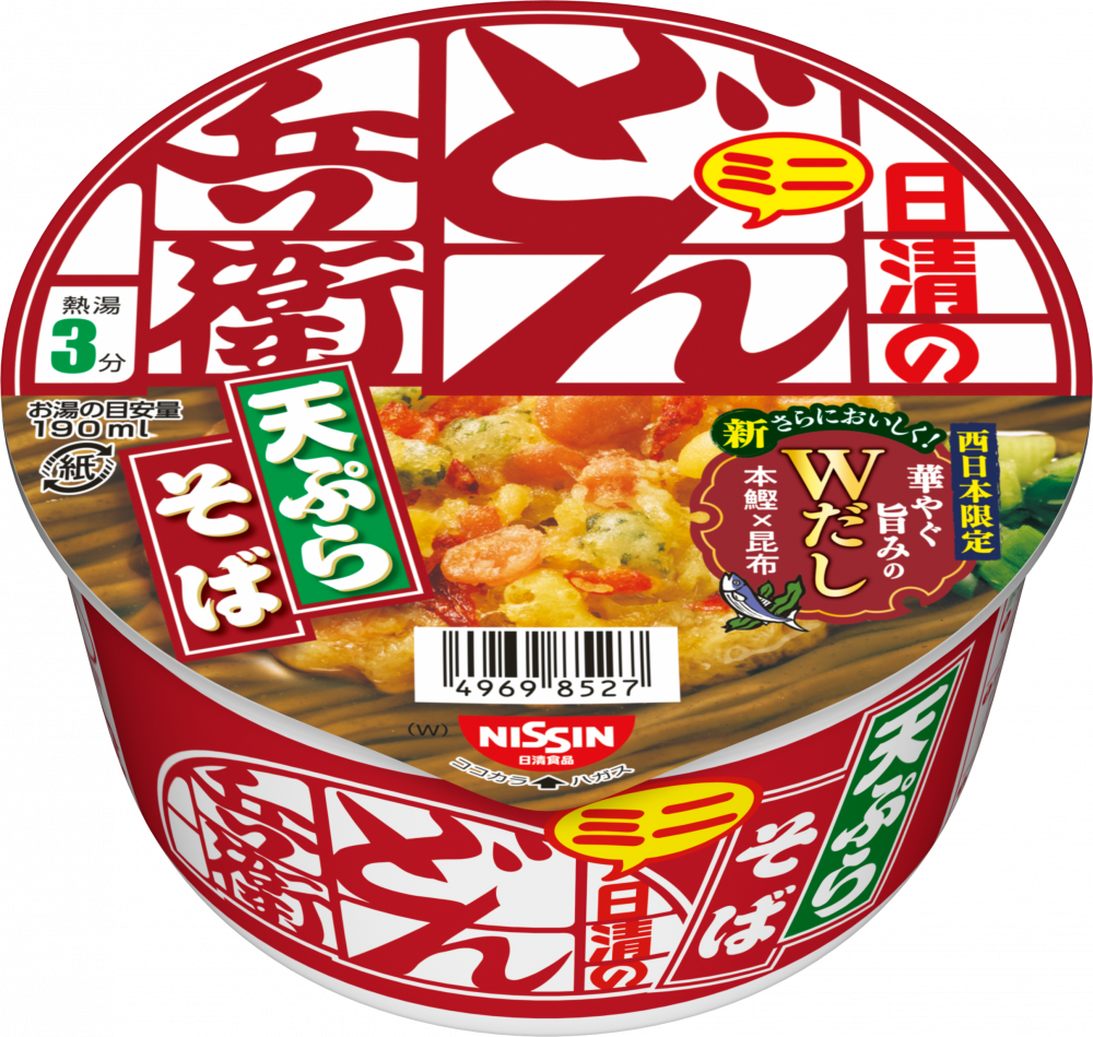 日清のどん兵衛 天ぷらそばミニ [西] – 日清食品グループ オンラインストア