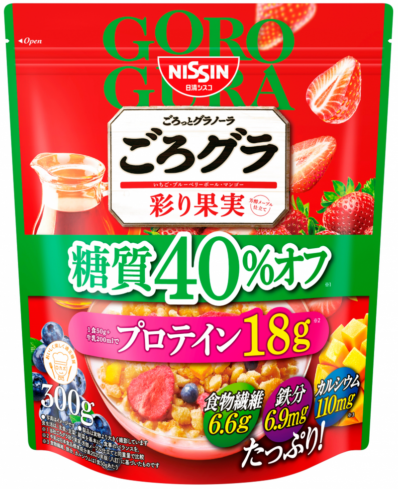 ごろグラ まるごと大豆 2袋 糖質60%オフ プロテイン23g 日清シスコ