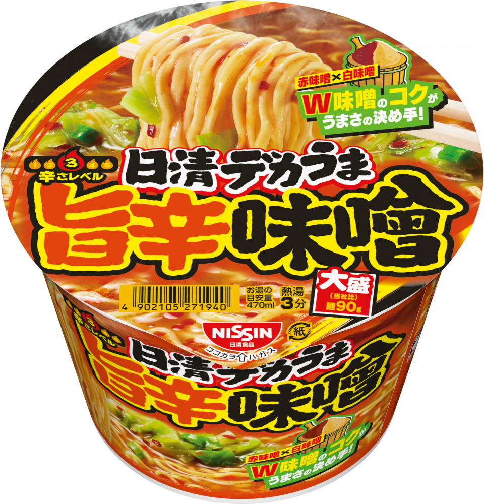 日清 辛みそラーメン 12カップ 日清デカうま 旨辛味噌 – 日清食品グループ オンラインストア